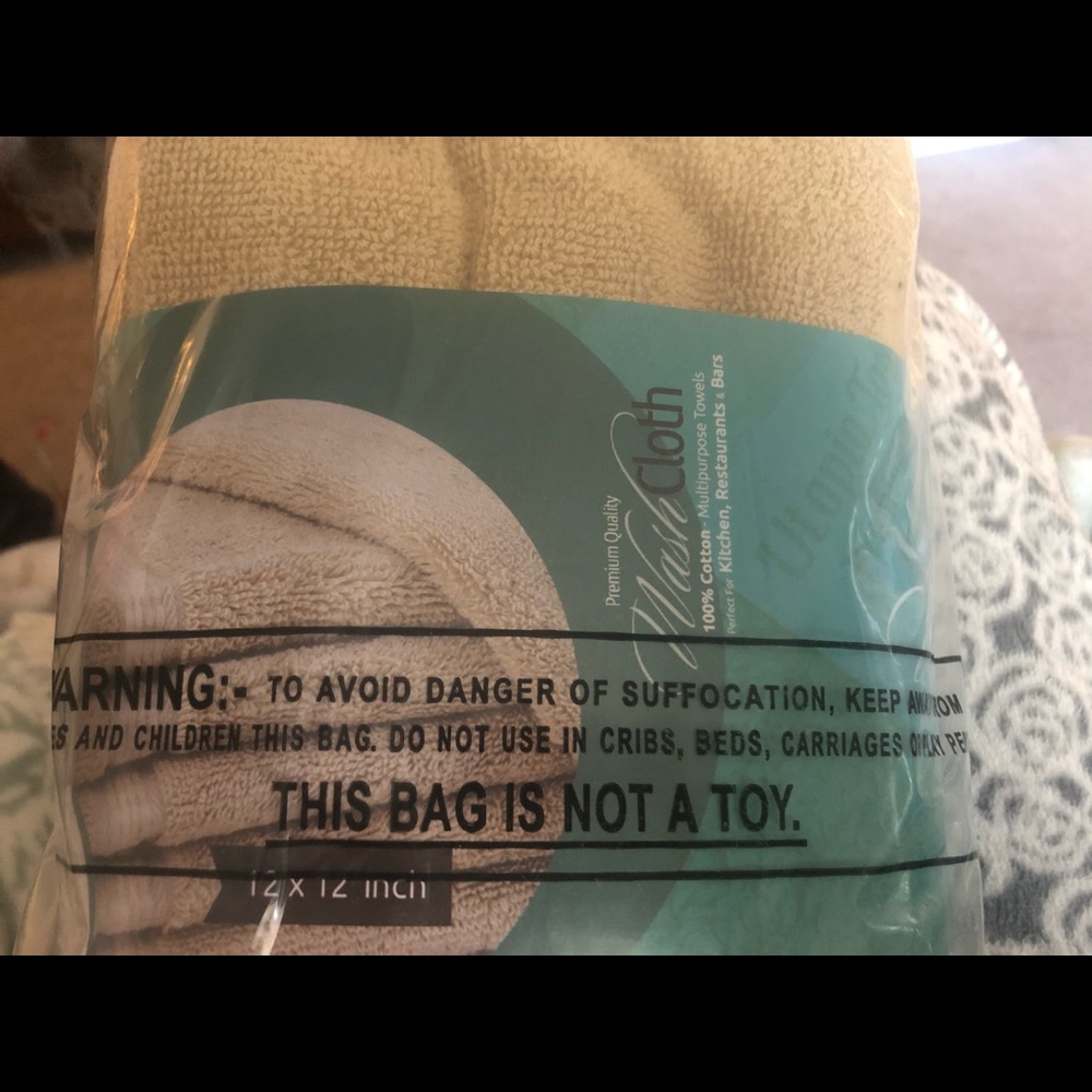 New-Washcloths package of new 12 each